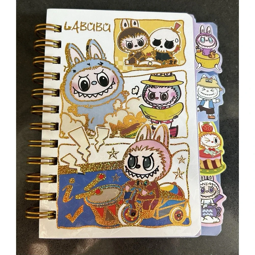 NEW Labubu‎ Tabbed Spiral Bound Mini Notebook